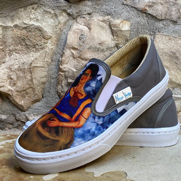 CANVAS SLIPON SNEAKERS "LA VIDA DE FRIDA K… - Picture 2 of 7